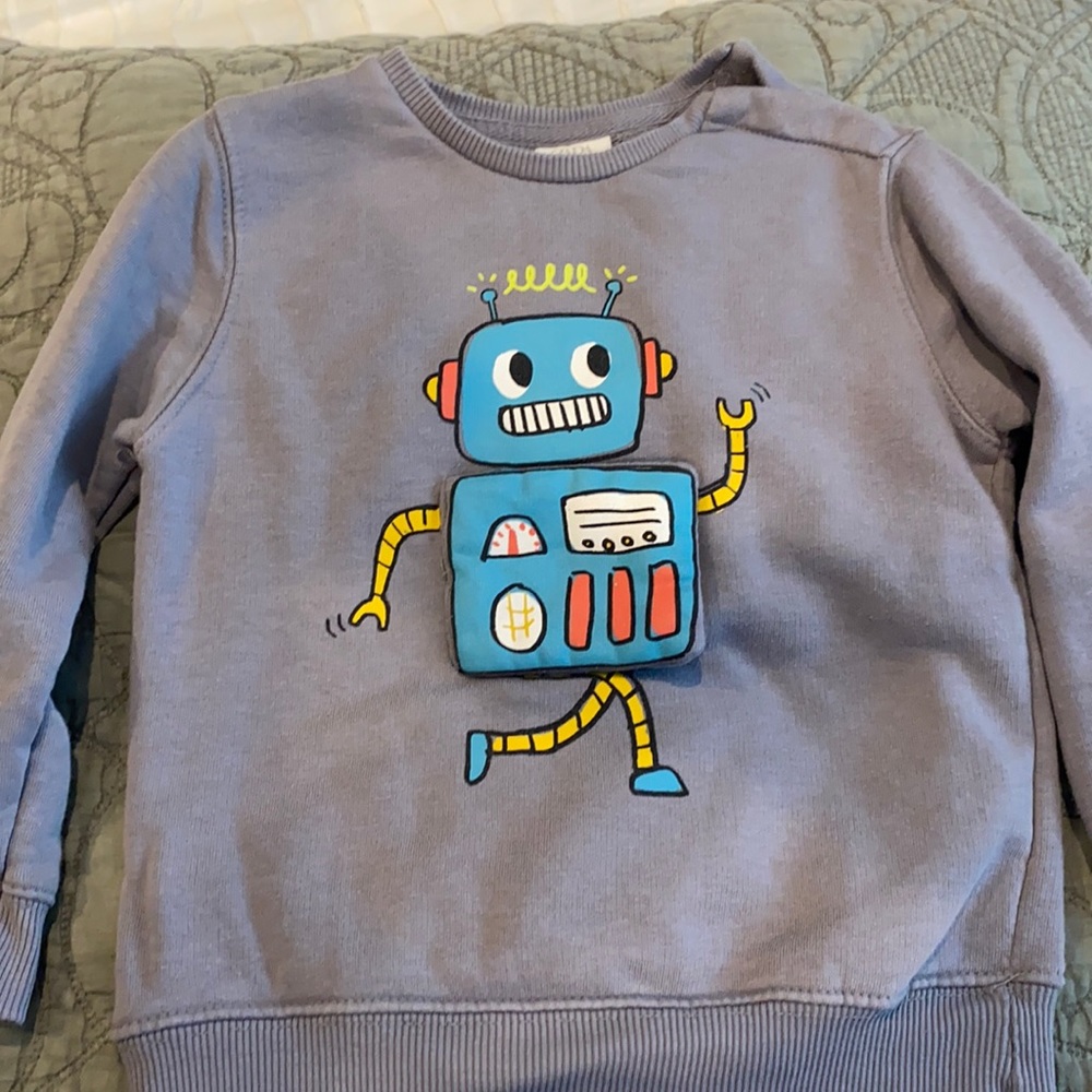 Zara robot sweatshirt size 3/4